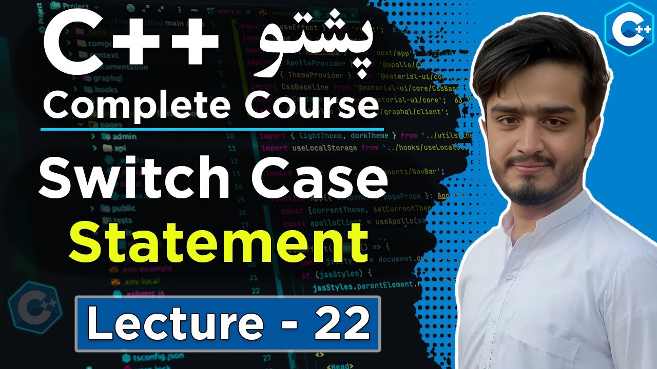 Switch Case Statement in C++ Explained in Pashto | Calculator & Weekday Programs | C++ Lecture 22