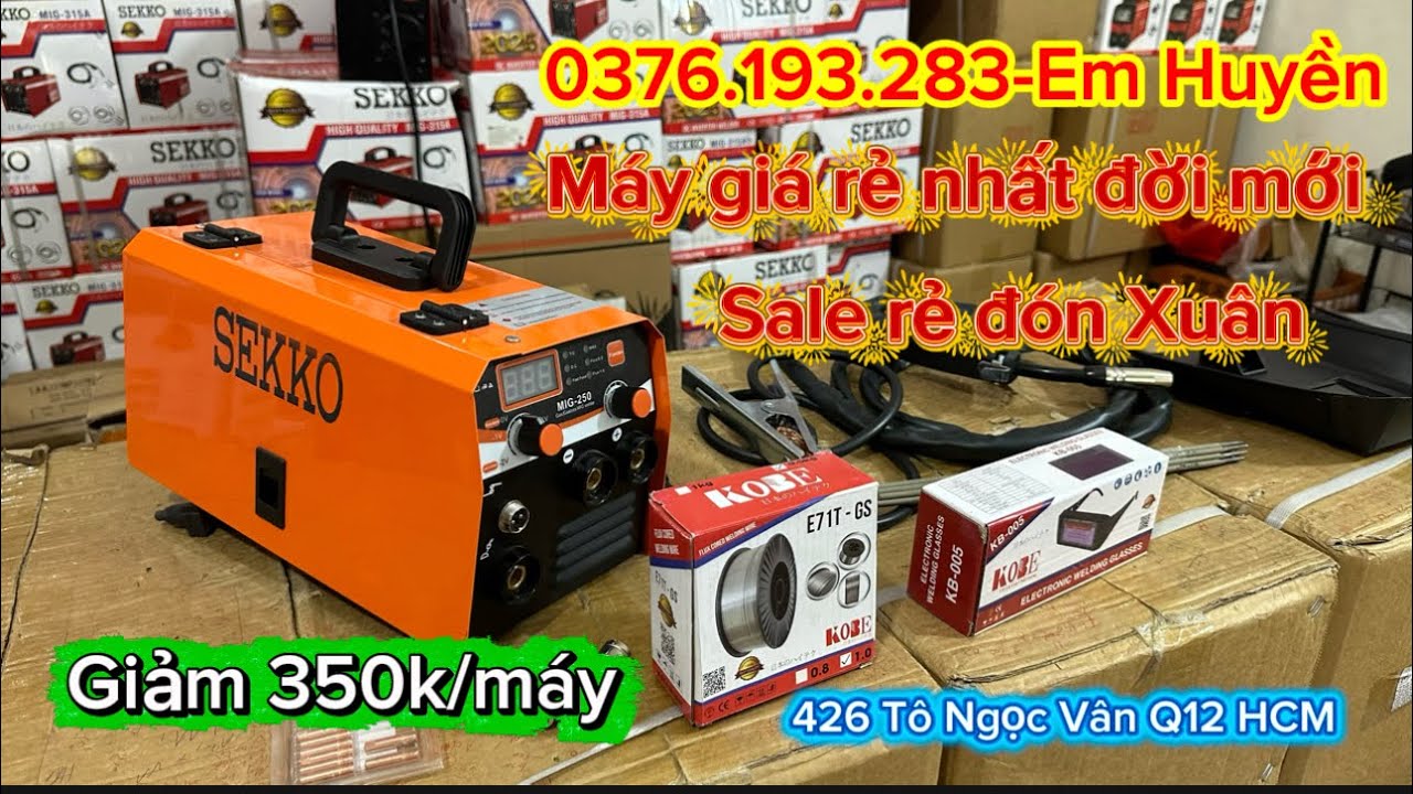 🔴Siêu Sale🎁Tết đến giảm ngay 350k/máy MiG/Que Sekko 250A Hàn đa vật liệu cực dễ Hàn #mayhanmig 