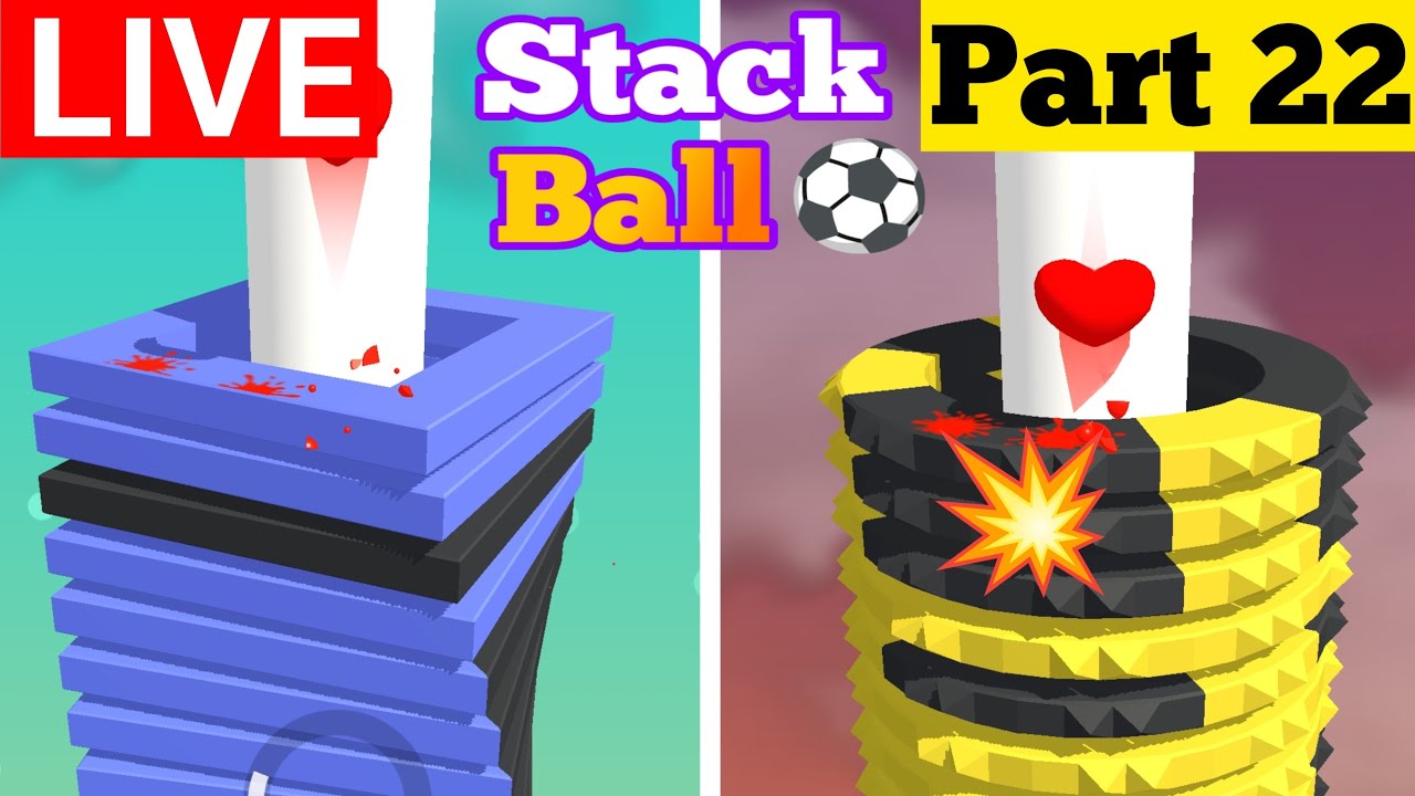 The Bikram Plays is live Stack Ball Gameplay 🎮🏀 | Part 22