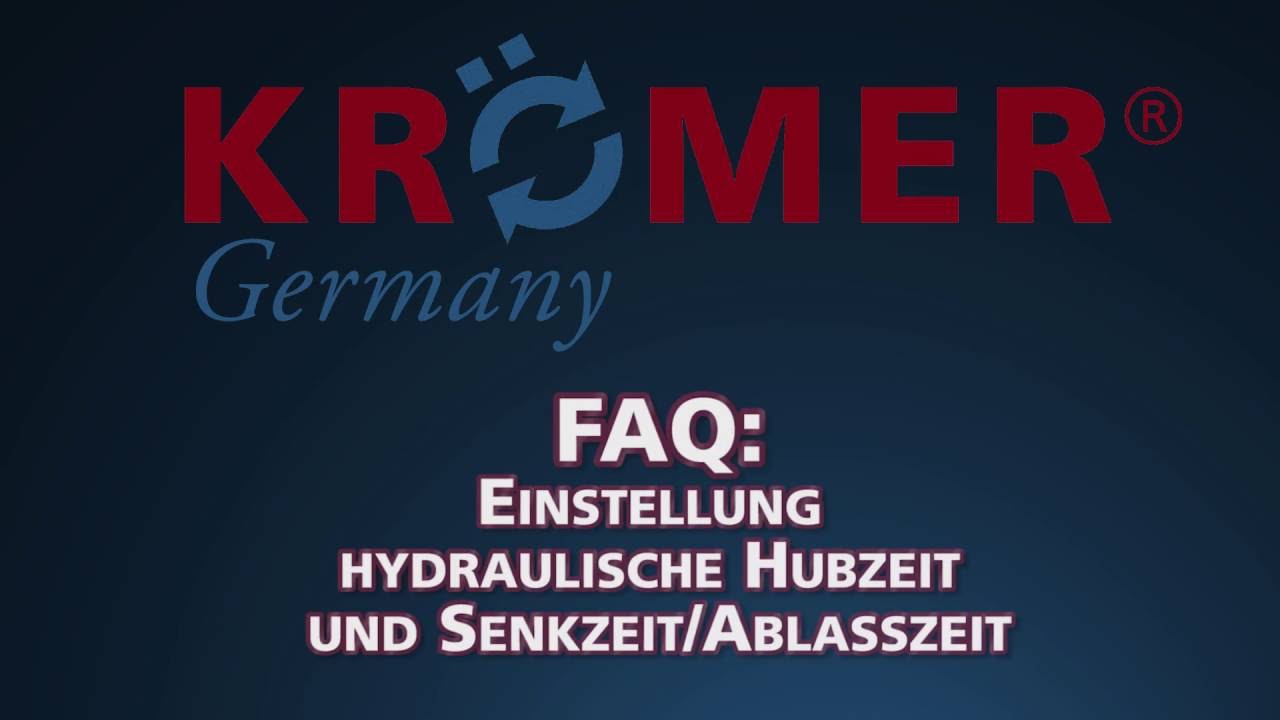 FAQ: Hubzeit + Ablasszeit