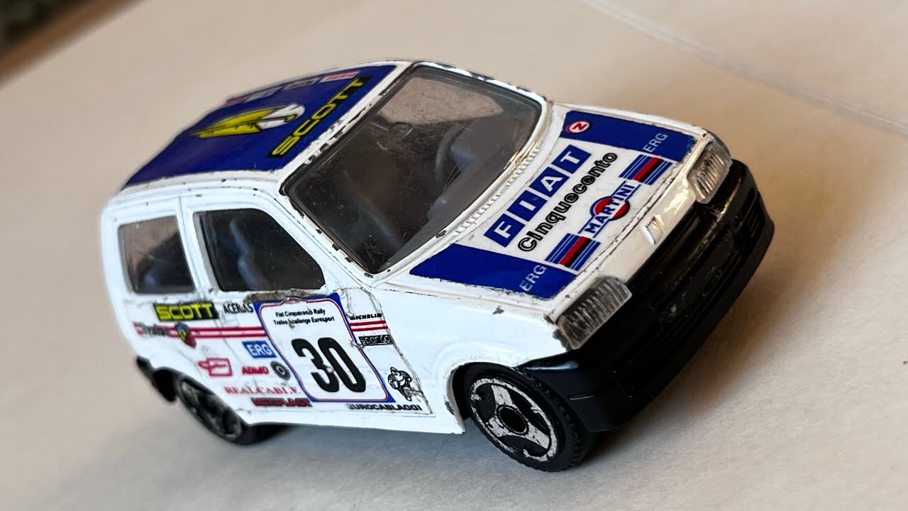 FIAT Cinquecento 1/43 model old Bburago Made in Italy 🇮🇹 #fiat 