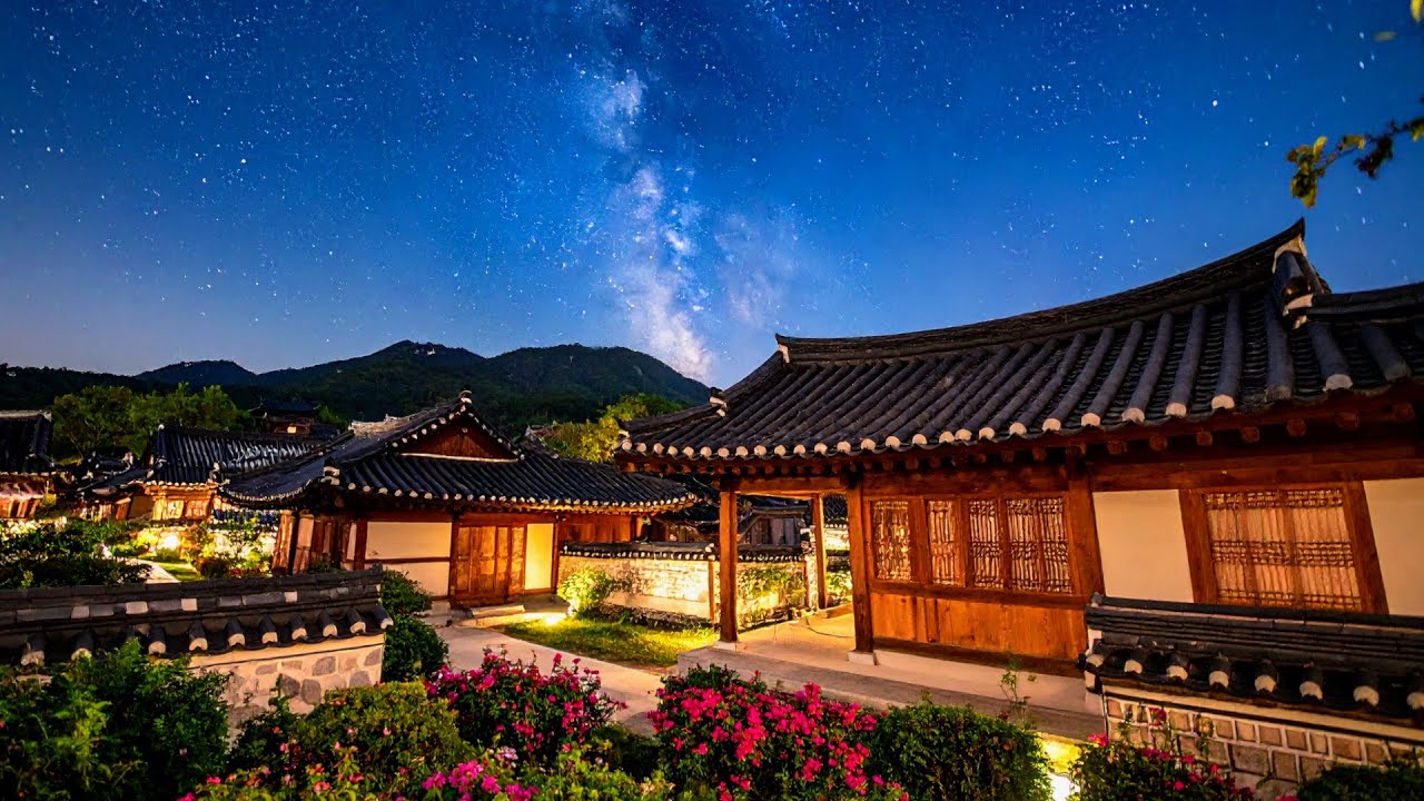 ✨한옥에서 잔잔한 가야금 연주 10시간 연속듣기⎮ 중간광고없음 ⎮ 집중 공부 힐링 휴식 감성 명상 태교음악 10Hours korea gayageum Play