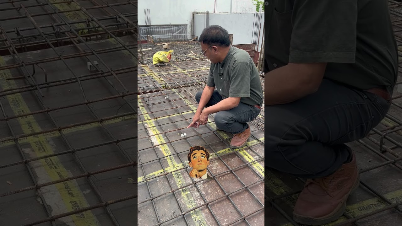 cover block for slab #construction #trending #civilengineering