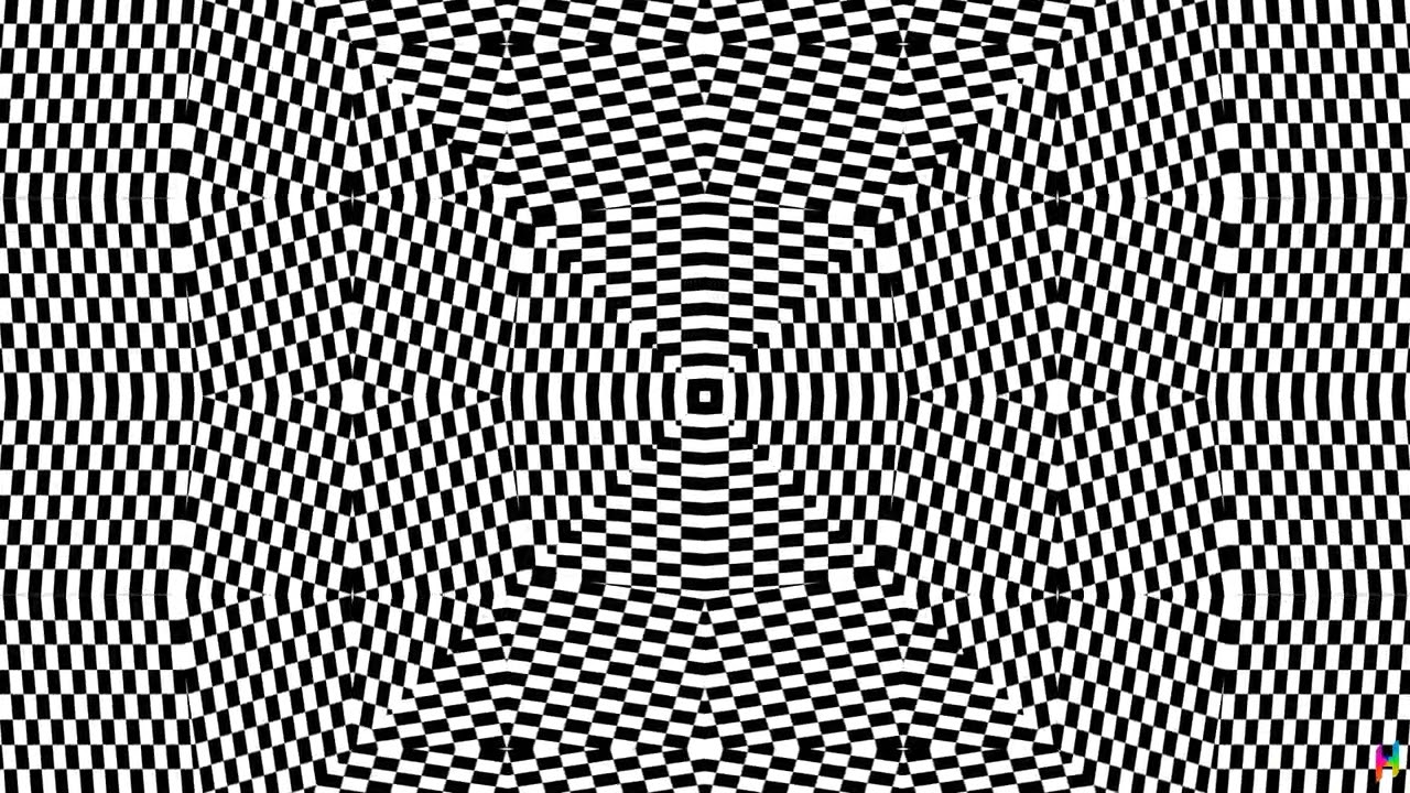 Optical Illusion Black and White Animation