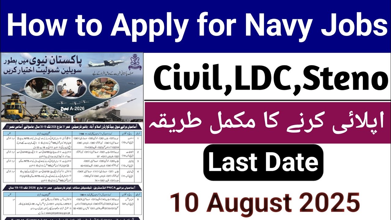 🇵🇰 How to Join Pakistan Navy Jobs 2025 | Sailor & Civilian Full Guide | Online Apply Step by Step 