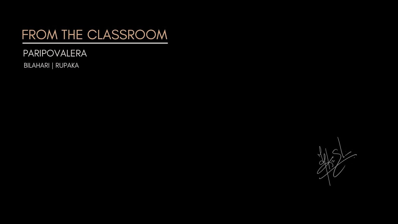 TM Krishna | Paripovalera | From the Classroom