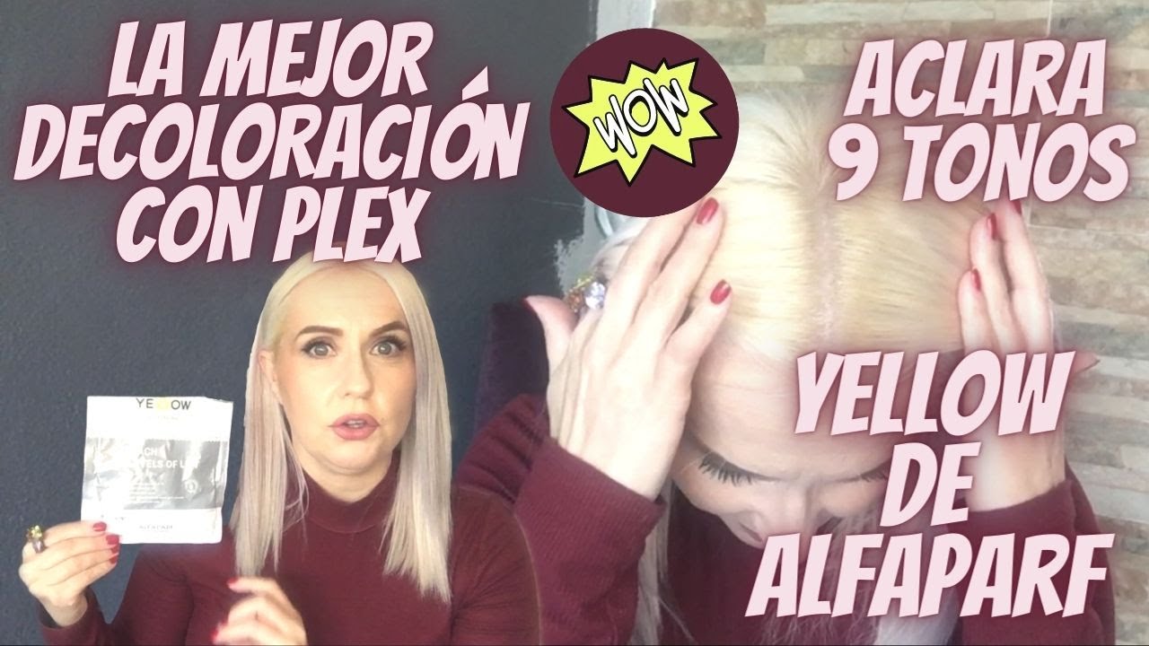 YELLOW 🤩DECOLORACIÓN 9 TONOS 😱 @AlfaparfMilano