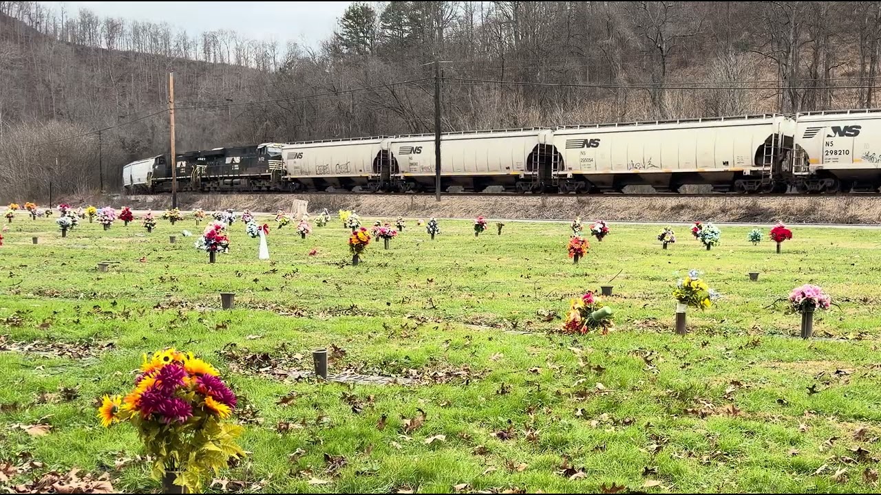 NS 50V Massive Triple Grain Train Maher, WV
