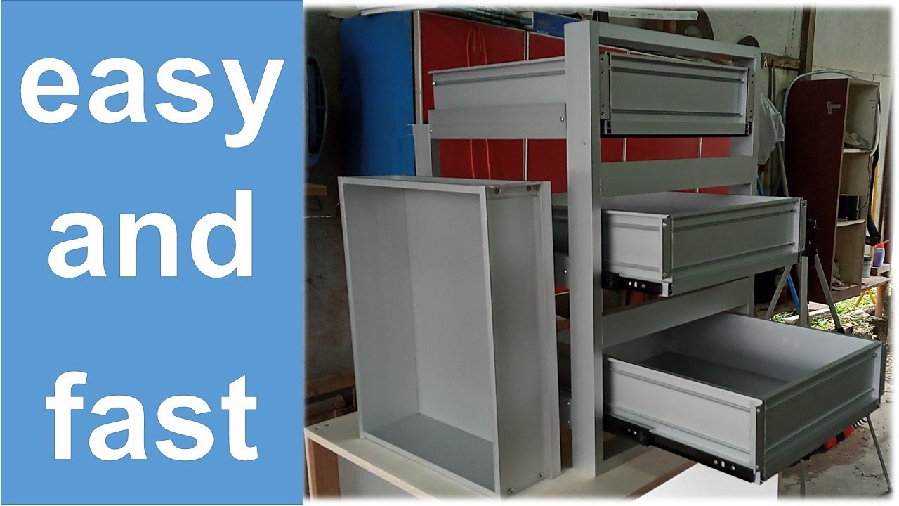 HOW TO MAKE ALUMINIUM DRAWER | easy and fast