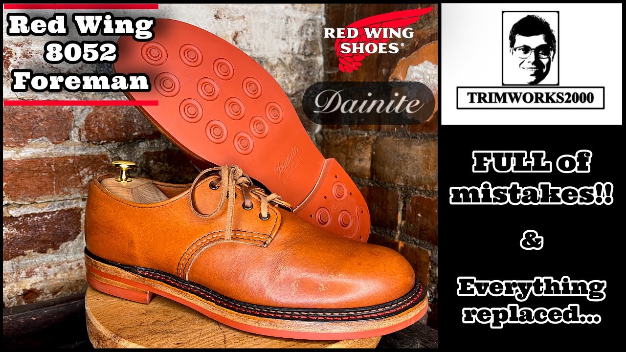 Ботинки Red Wing 8052, полностью перешитые с использованием британских подошв и стелек, украшенны...