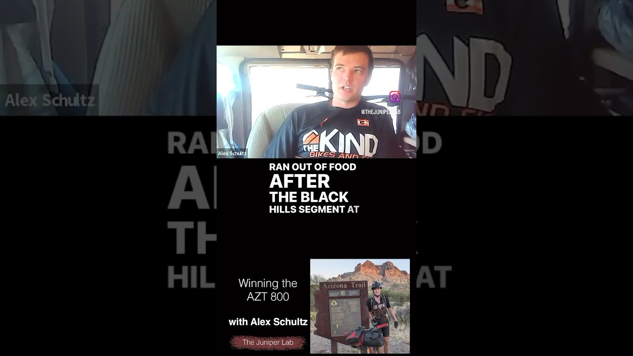 Running out of food and winning the AZT 800 Bikepacking Race. Full show on channel. #shorts
