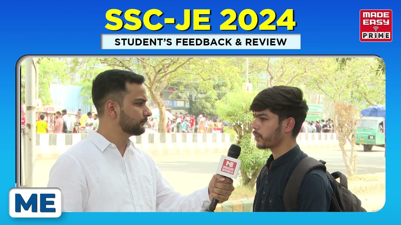 SSC JE 2024 Exam Review | Mechanical Engineering | ME | Difficult or Easy? | MADE EASY Prime