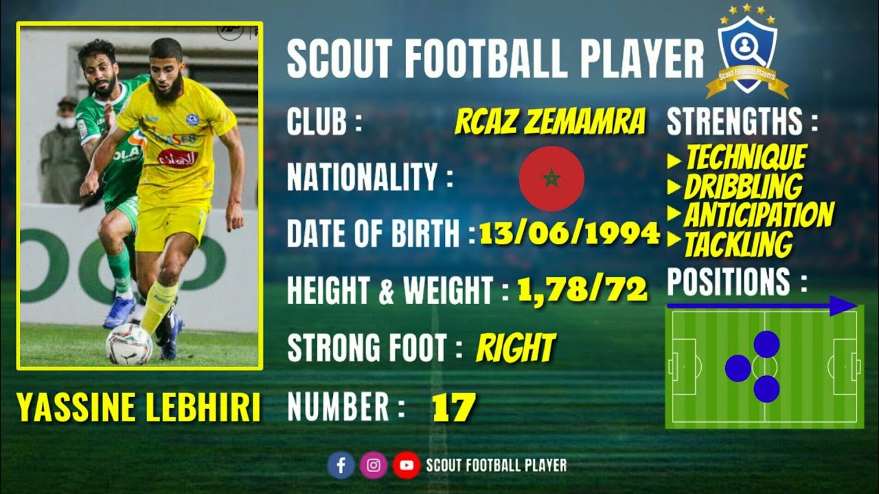 YASSINE LEBHIRI - ياسين البحيري 🔵 MIDFIELDER 🔵 RENAISSANCE ZEMAMRA [RCAZ] 🔵 BEST OF 2021/2020 HD