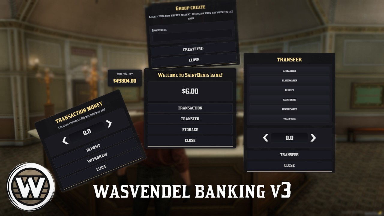 Banking v3.2 | RedM Script
