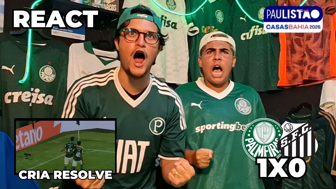 REACT PALMEIRAS 1X0 SANTOS | MESMO O ABEL INVENTANDO, VENCEMOS O CLÁSSICO | 2ª RODADA PAULISTÃO 2026