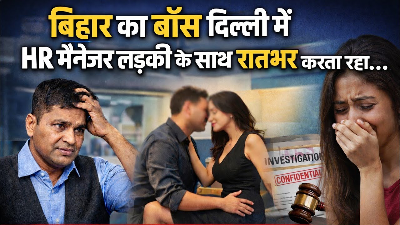 Patna बिहार का बॉस Delhi में अपने कंपनी के HR मैनेजर लड़की के साथ रातभर करता रहा...True story 2026