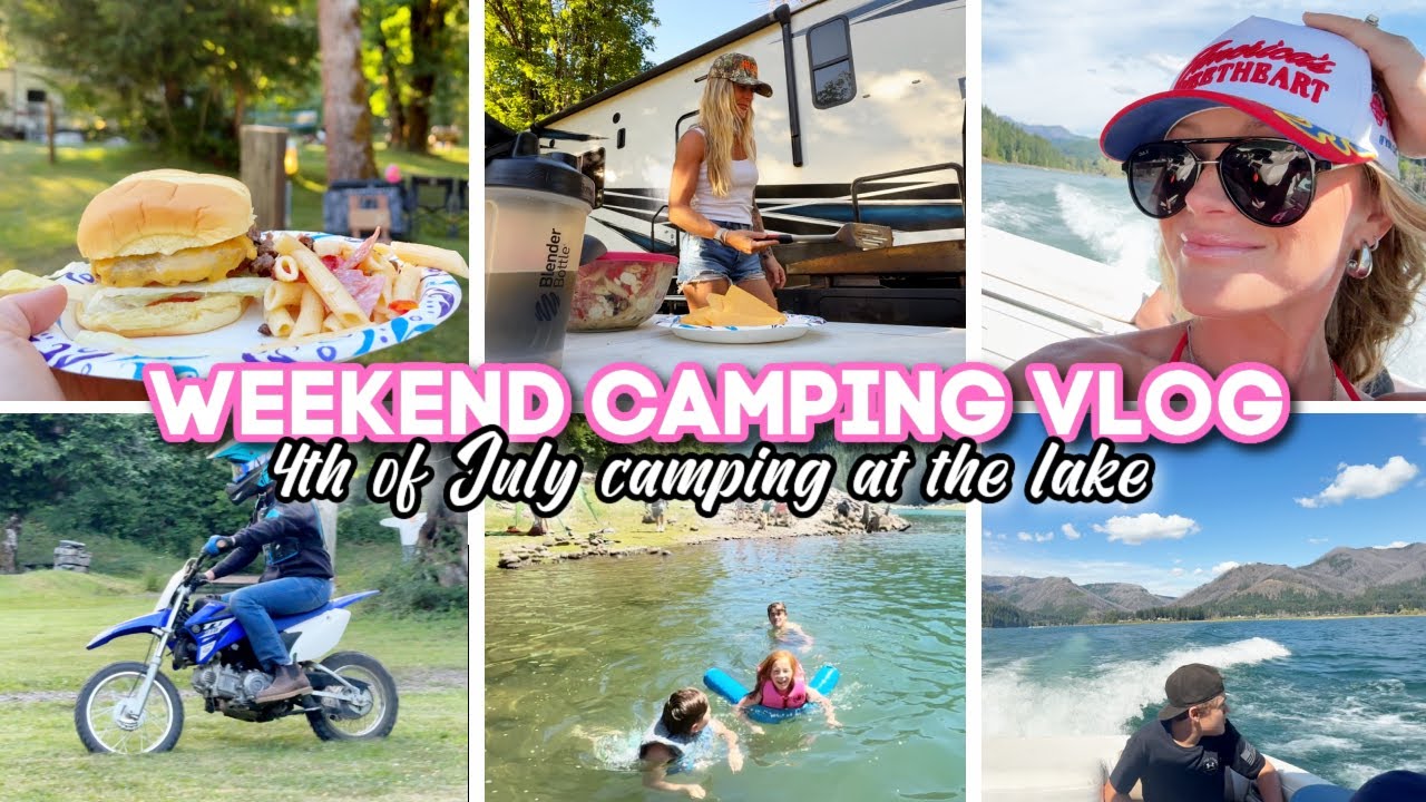 WEEKEND CAMPING VLOG // 4th of July camping at the lake