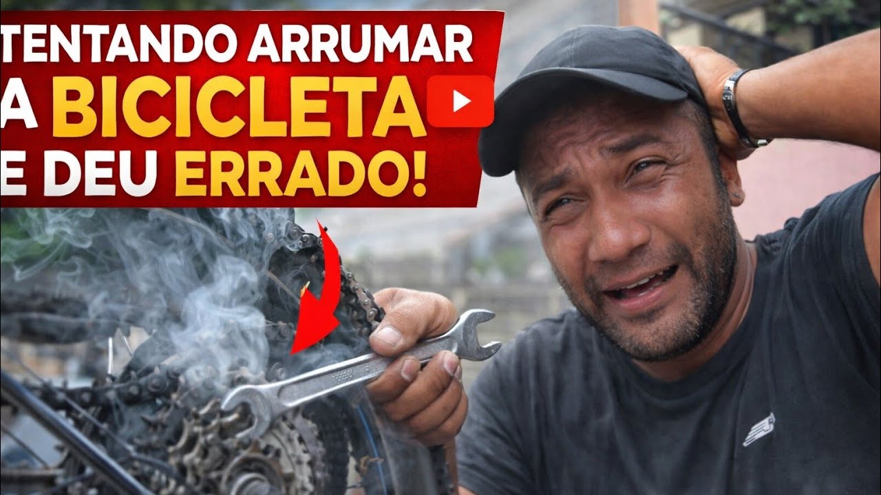 Fiquei triste hoje  bicicleta quebrou 