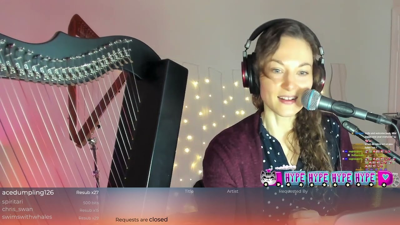 14 Jan 2026 - I'm back!!! 💙 Harp, vocals, loops & soundscapes 💫 - EN / FR 🧚