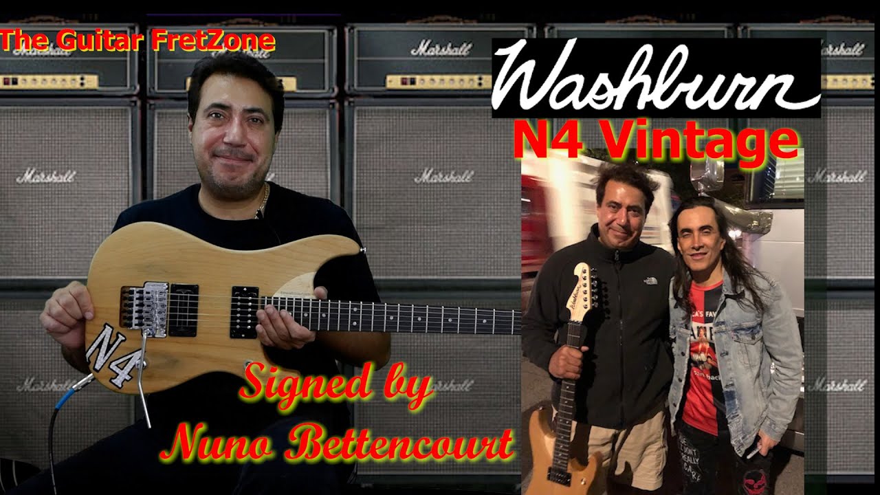 Washburn N4 Vintage USA Model - Signed by Nuno Bettencourt - Demo/Review 