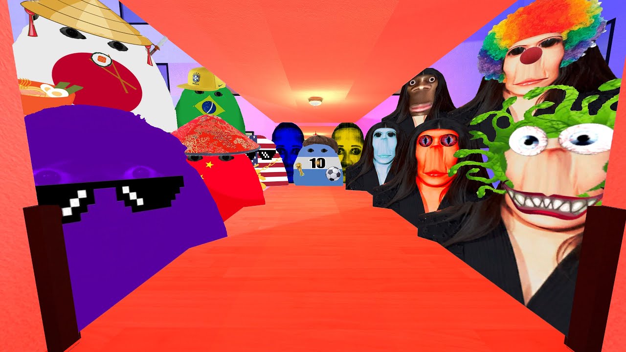 Angry Munci Family, Rosalia Bizcochito Family, Aughhhh And Selene Delgado Family Nextbot Gmod