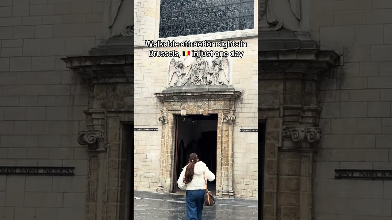 Walkable tourist attraction sights in Brussels in just one day #brussels #belgium #holiday #travel 