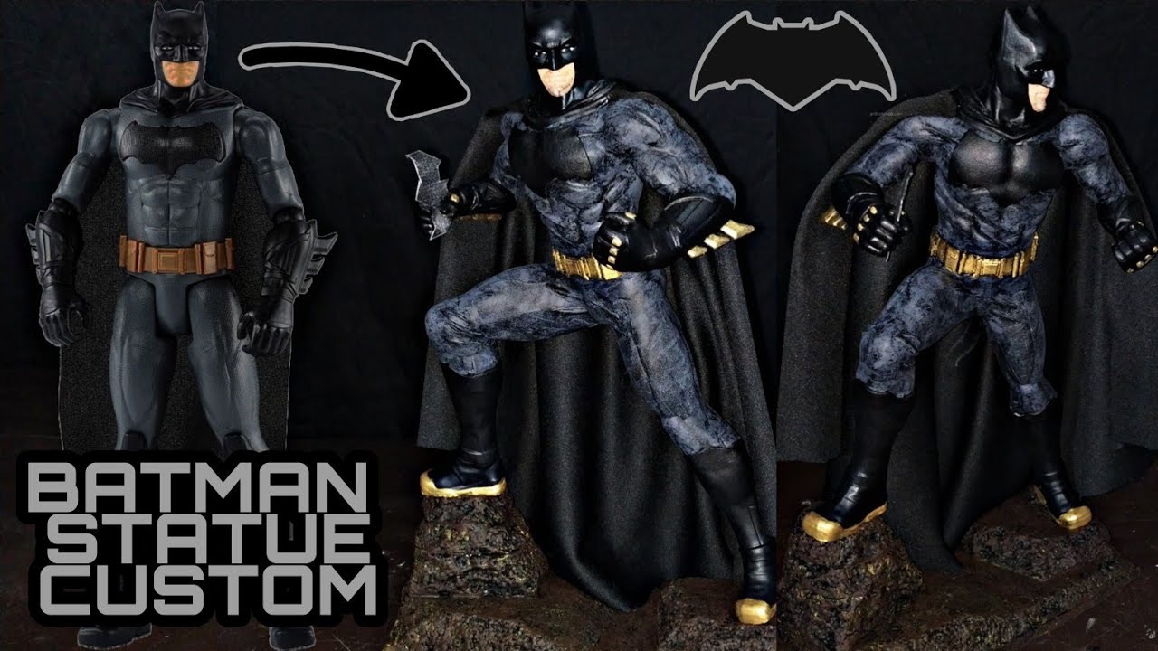 COMO HACER UNA ESTATUA DE BATMAN | STATUE CUSTOM BATMAN BEN AFFLECK | ESTATUILLA