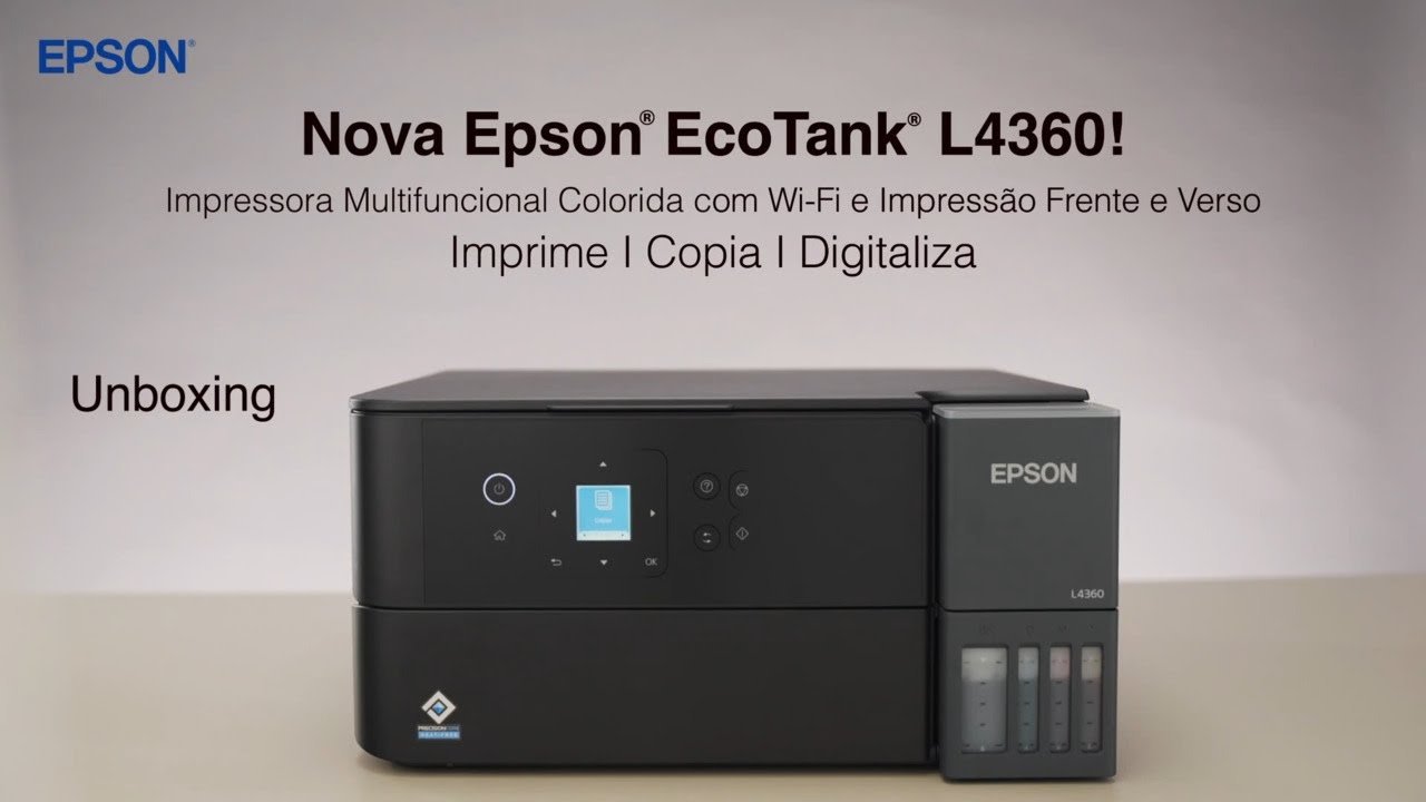 Unboxing Impressora EcoTank Pro L4360
