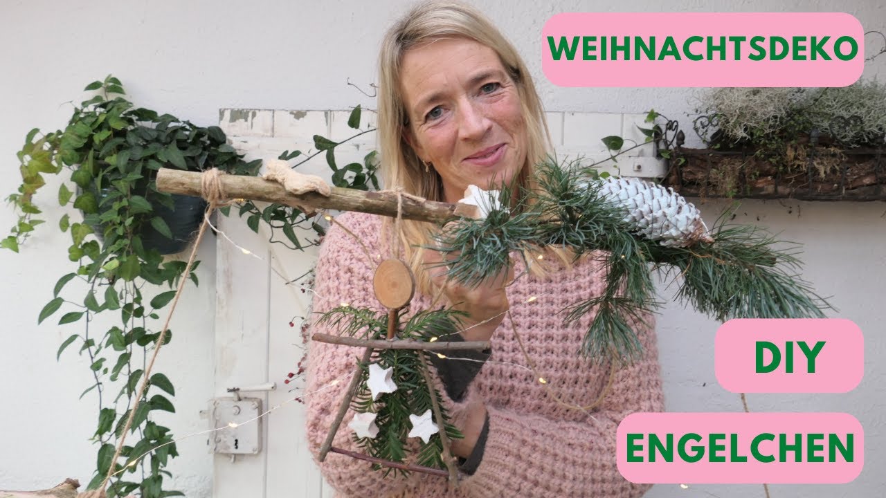DIY Tannenbaum aus Tanne & Ästen🌲 wunderschön & natürlich 👼DIY Engel⭐️ X-Mas Deko Idee