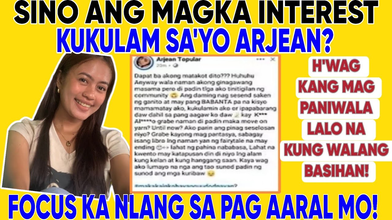 SINO BA ANG MAG SESELOS SA'YO OI ARJEAN SECURED NA SI V. KAY K...ED...O FOCUS NALANG SA PAG AARAL