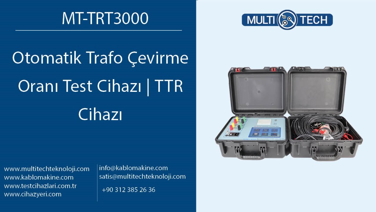 Otomatik Trafo Çevirme Oranı Test Cihazı | TTR Cihazı | MT-TRT3000