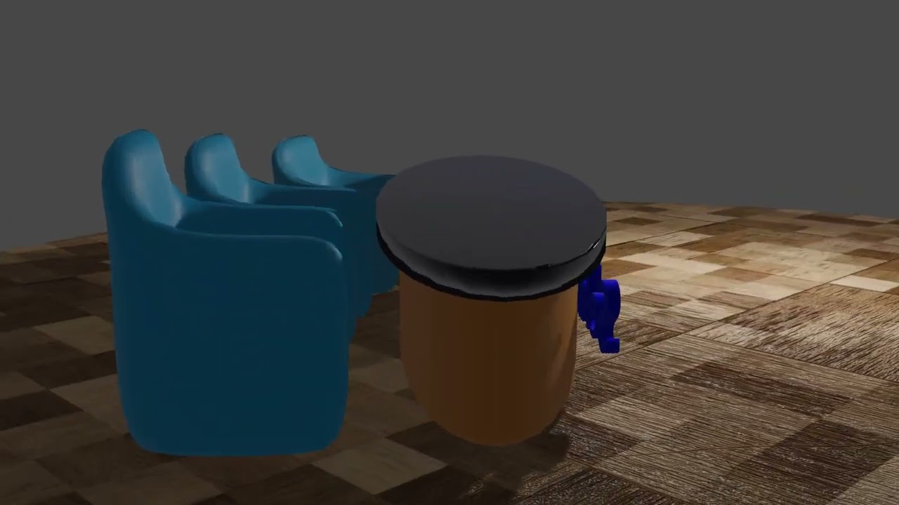 3D Set for News Studio | Visualisasi Digital 3D