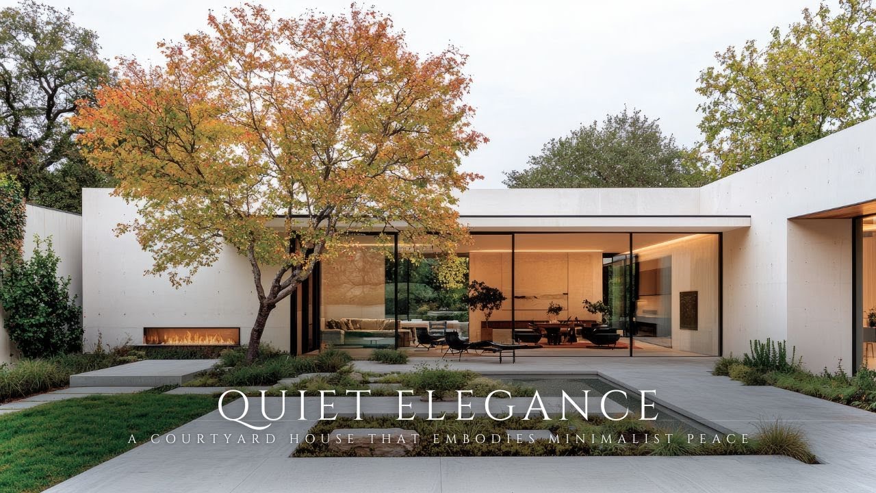 Quiet Elegance: A Courtyard House that Embodies Minimalist Peace