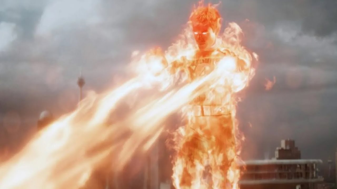 Human Torch (Joseph Quinn) Powers and Fighting Skills Compilation