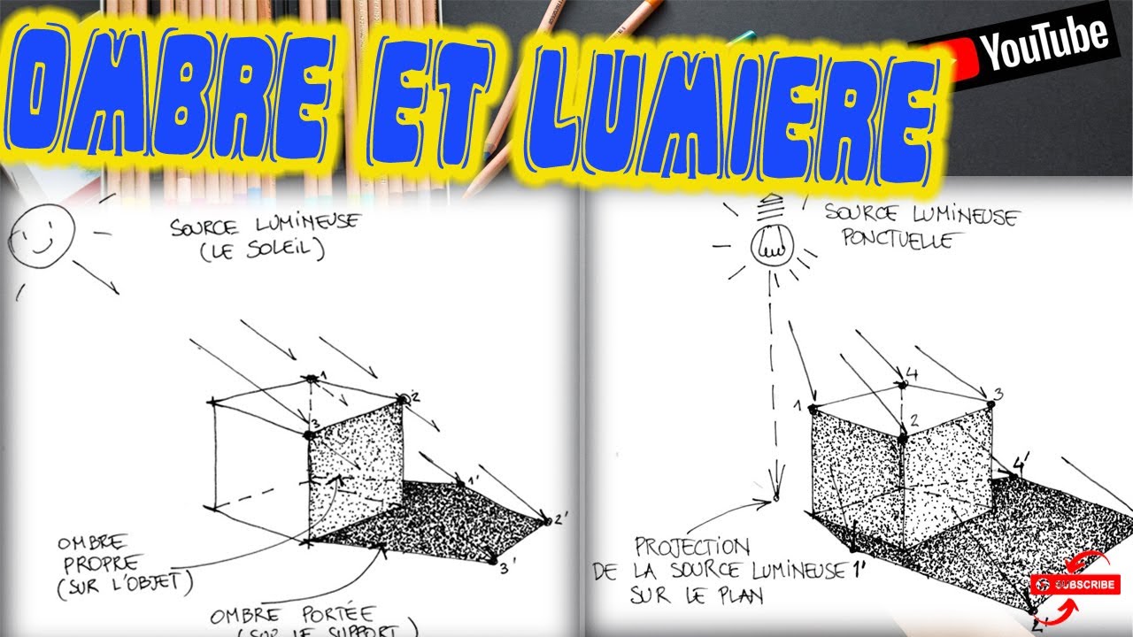 comment dessiner l'ombre et la lumière