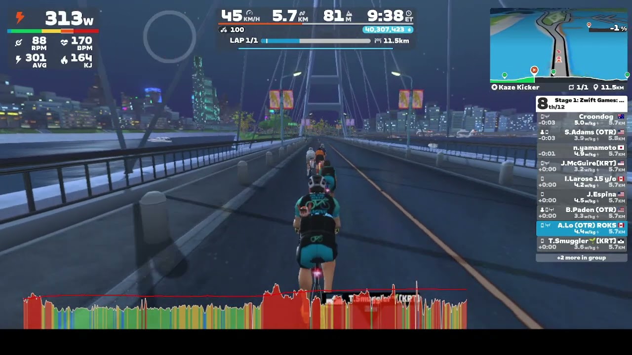 Zwift - Race: Stage 1: Zwift Games: Kaze Kicker on Kaze Kicker in Makuri Islands • 16 Feb 2026