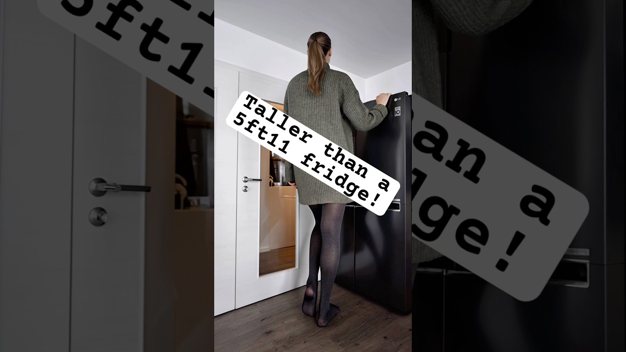 When you can use a 5ft11(180cm) fridge as an armrest&hellip; #tallgirlsrock #tallwomen