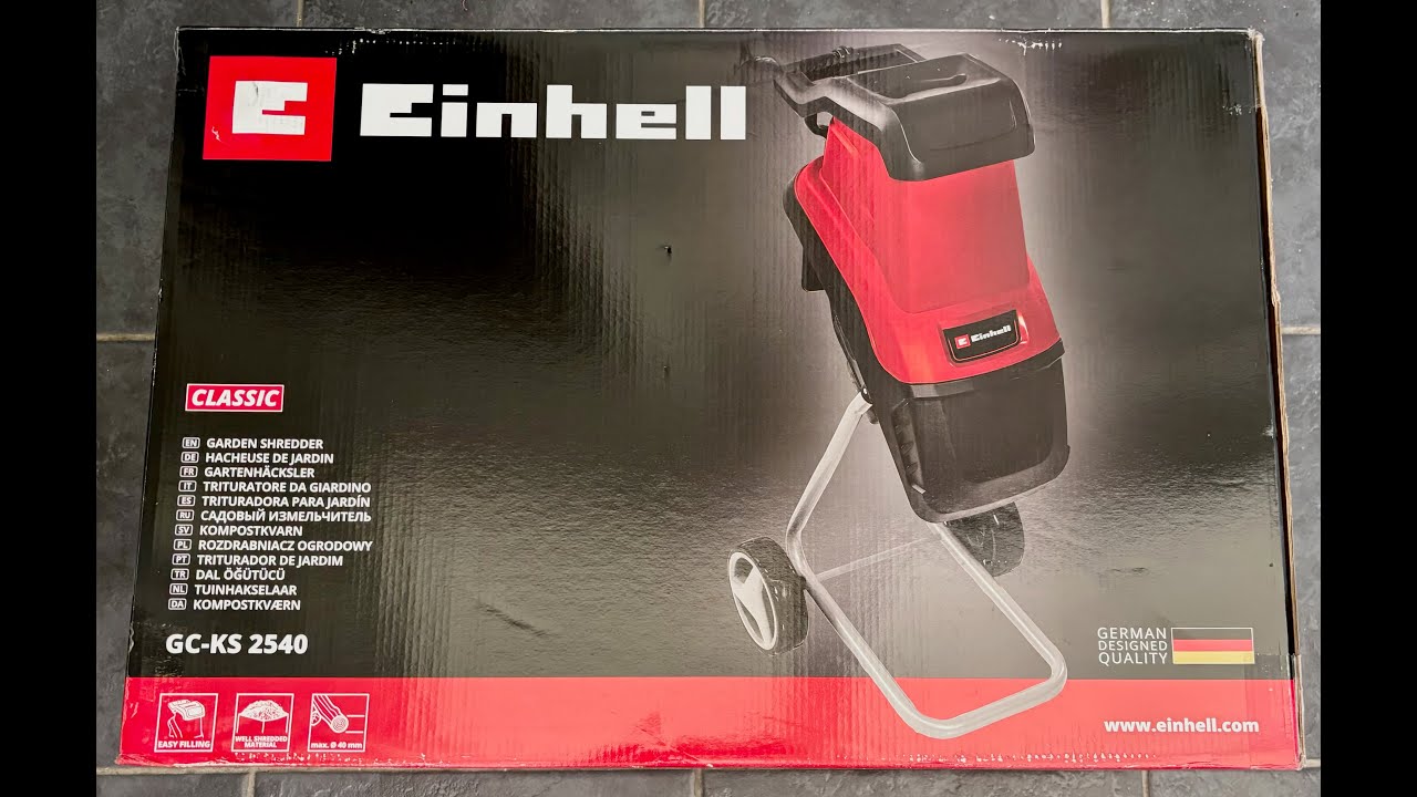 Einhell 2500w Electric Garden Shredder review & demonstration