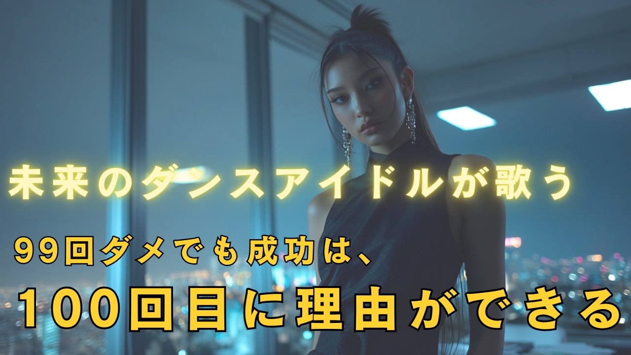 【製造業 AI Music アイドル】　99回ダメでも成功は、100回目に理由ができる『100回目のYES』　(ダンスアイドル)