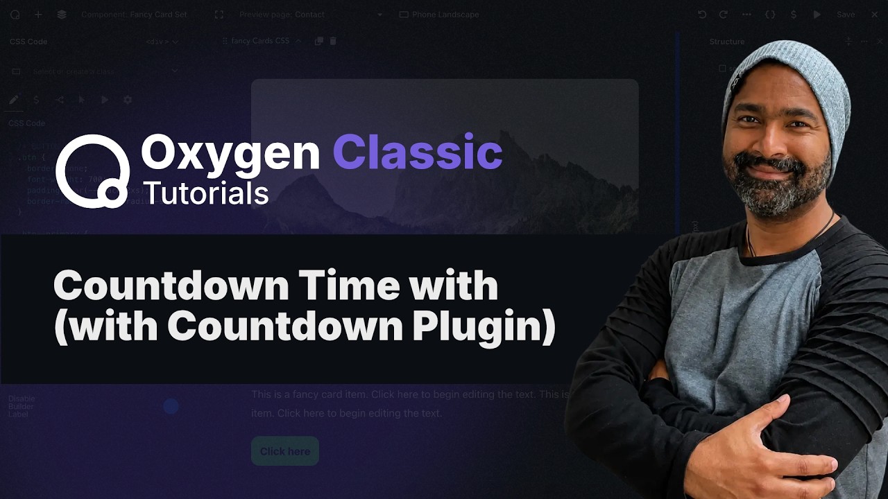 Countdown TImer Builder Tutorial with Oxygen Builder
