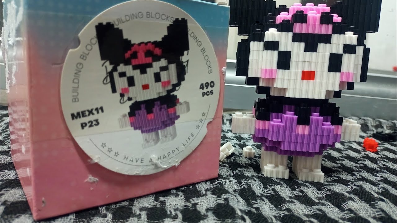 figura armable tipo lego (kuromi 🐱)