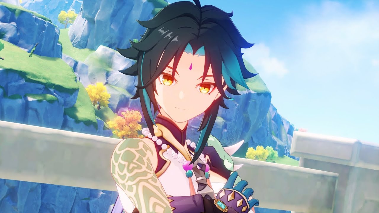 Xiao happy to see the Traveler Cutscene - [6.3 Lantern Rite] Genshin Impact