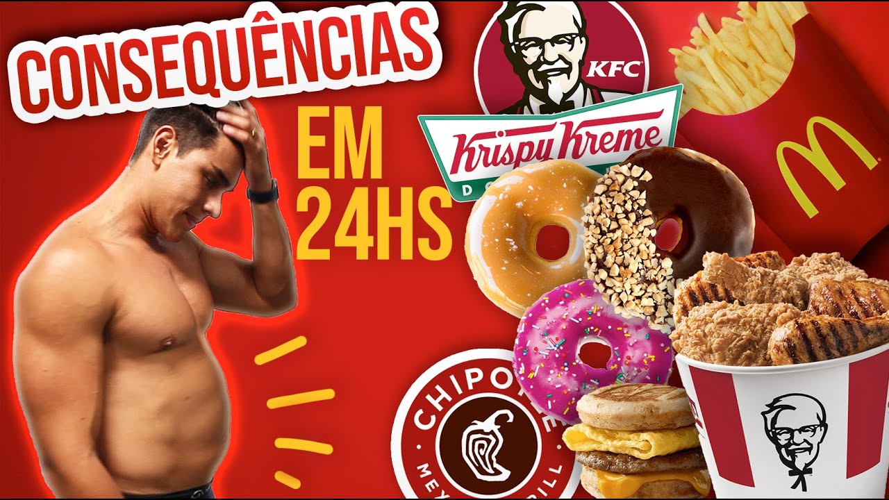 24 HORAS COMENDO SÓ FAST FOOD! 🤭 #deuruim