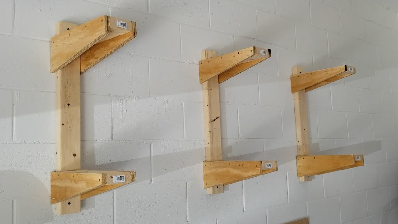 DIY Wall Lumber Rack (easy version)