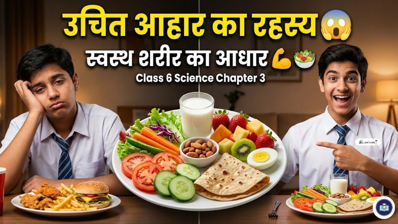 NCERT Class 6 Science Chapter 3 | उचित आहार — स्वस्थ शरीर का आधार | Full Explanation in Hindi