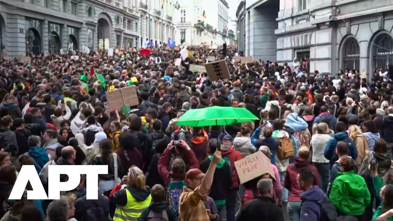 Clashes Break Out in Brussels Over Belgian Education Reform Protests | APT