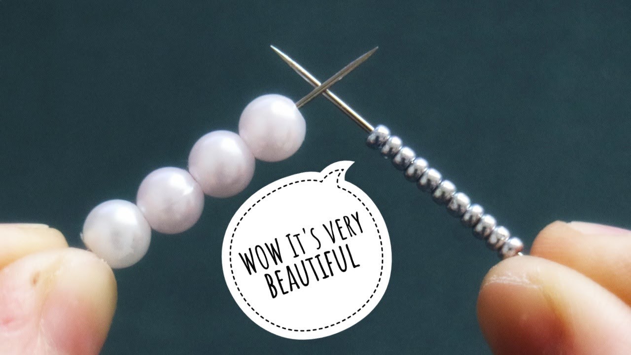WOW ❤ Its very BEAUTIFUL ❤ How to make a beaded bracelet