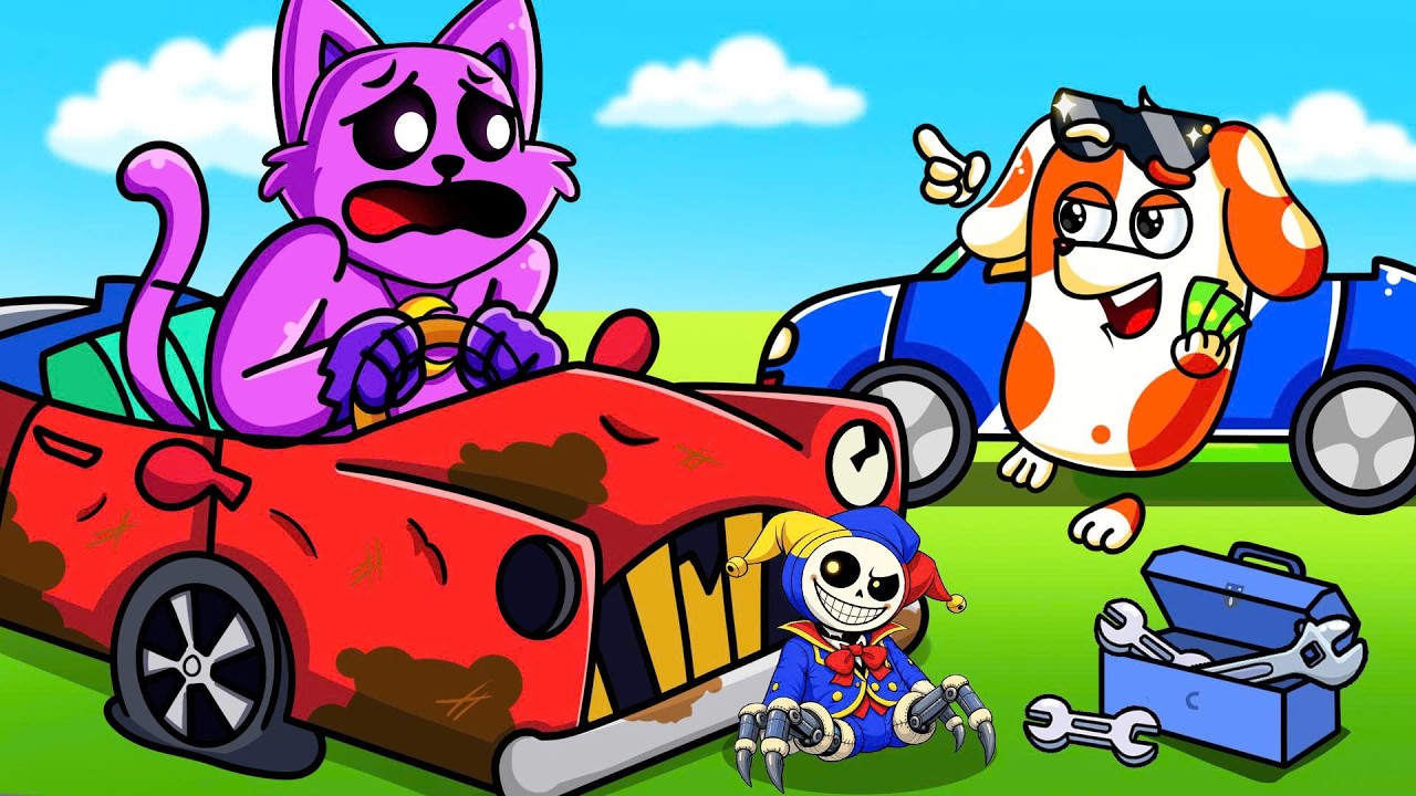 Poppy Playtime Chapter 5 | Hoo Doo Fixed Catnap's Racing Car | New Animation | Doo Patroo