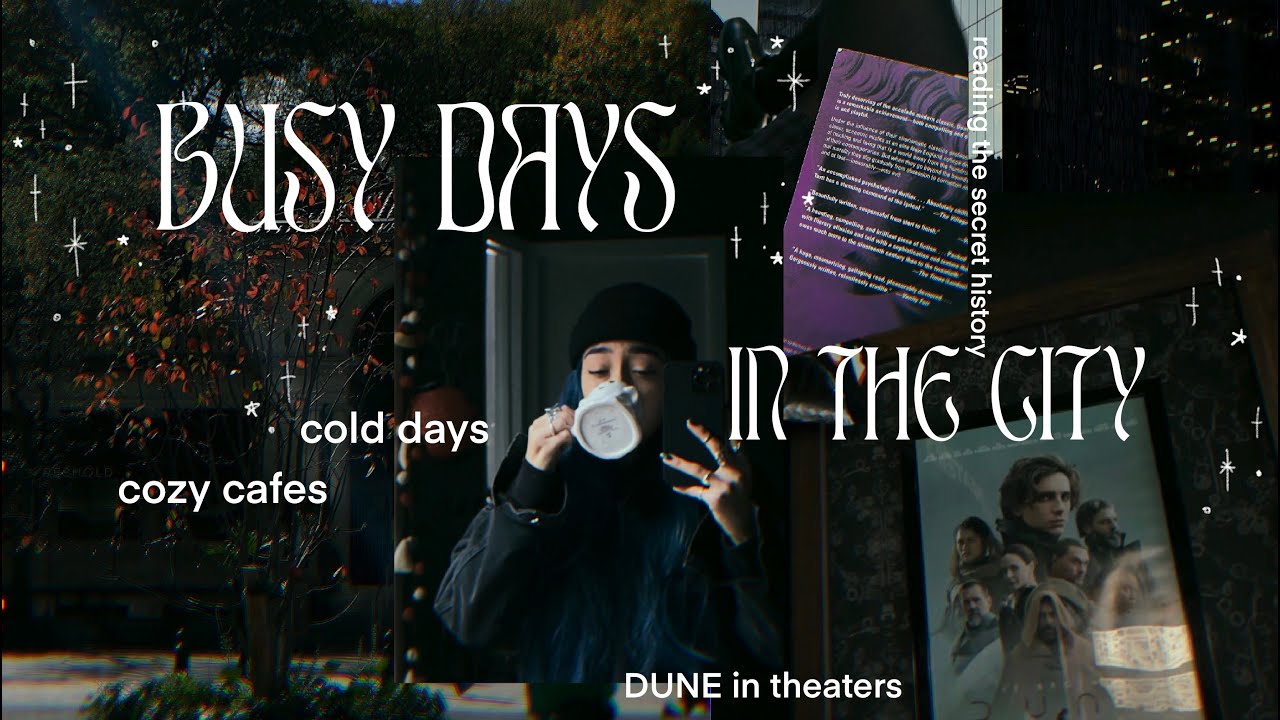 PRODUCTIVE WEEK of books & cafes, watching dune, early christmas shopping - VLOG_033