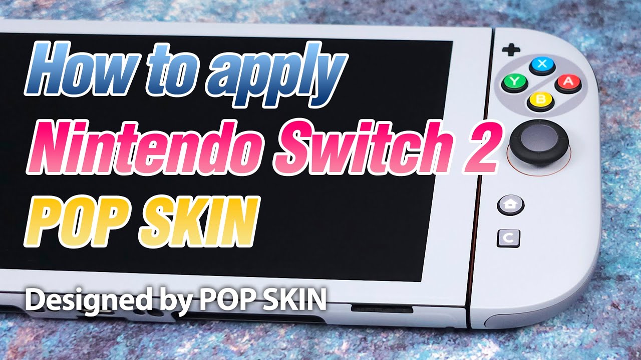 How to Apply the Nintendo Switch 2 POP SKIN (Korean & English Subtitles)